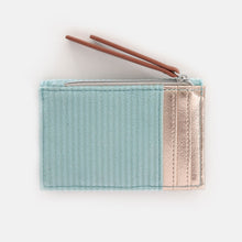 Load image into Gallery viewer, Blue Jumbo Cord Cardholder Coin Purse