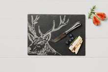 Load image into Gallery viewer, Stag Slate Cheeseboard &amp; Knife Set