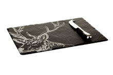 Load image into Gallery viewer, Stag Slate Cheeseboard &amp; Knife Set