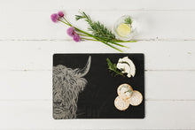 Load image into Gallery viewer, Highland Cow Slate Cheeseboard
