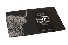 Load image into Gallery viewer, Highland Cow Slate Cheeseboard