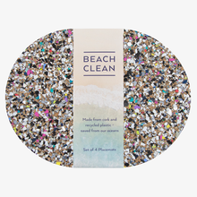 Load image into Gallery viewer, Beach Clean Oval Placemat Set