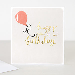 Balloon Belated Birthday Card