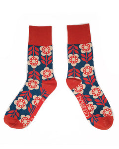 Flower Power Socks - Denim
