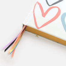 Load image into Gallery viewer, Multi Outline Hearts Ribbon Notebook