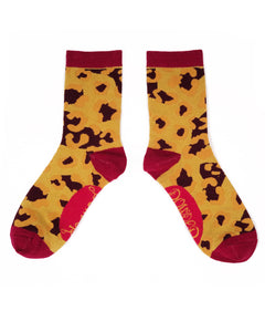 Leopard Print Ankle Socks