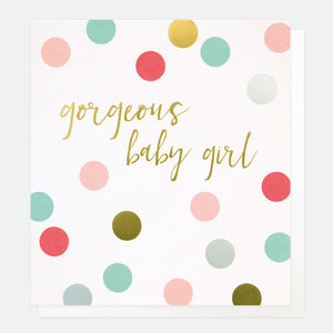 Spot New Baby Girl Card