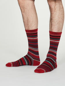 Carlo Bamboo Stripe Socks