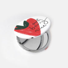 Load image into Gallery viewer, Strawberry Heart Pocket Mirror