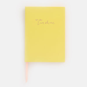 Yellow Be The Sunshine Small Notebook